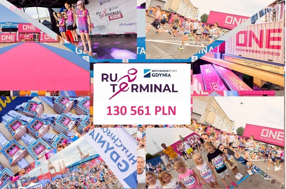 Pomagamy: ONE Terminal RUN KIDS Gdynia Hutchison Ports 2026 skala wsparcia charytatywnego
